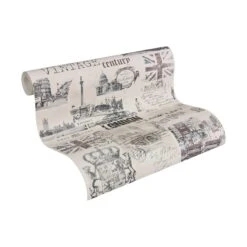 A.S. Creation Einzelblatt | 952052 | Papier Peint Papier Vintage | 0.53 M X 10.05 M | Beige