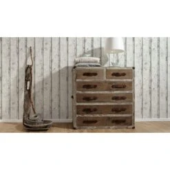 A.S. Creation Elements | 953701 | Papier Peint Bois Intissé | 0.53 M X 10.05 M | Blanc -Décoration Intérieur 953701 2