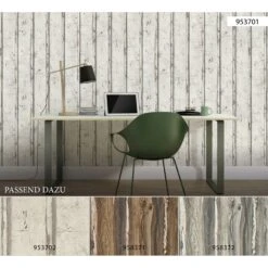 A.S. Creation Elements | 953701 | Papier Peint Bois Intissé | 0.53 M X 10.05 M | Blanc -Décoration Intérieur 953701 6