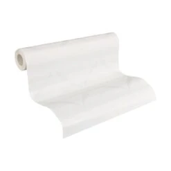 A.S. Creation Meistervlies | 956821 | Papier Peint à Motif Ondulé | 0.53 M X 10.05 M | Blanc