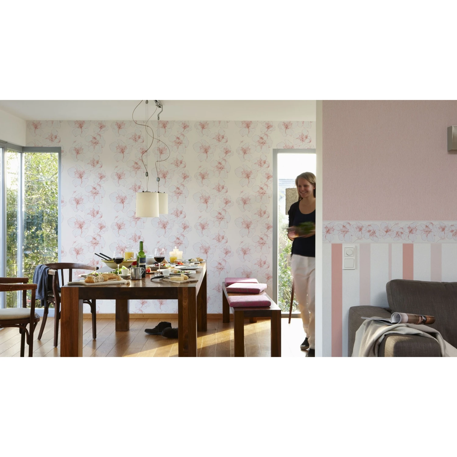 A.S. Creation Styleguide Natürlich 2017 | 959911 | Frise En Papier Peint Intissé | Rose 2 A.S. Creation Styleguide Natürlich 2017 | 959911 | Frise En Papier Peint Intissé | Rose – Image 2