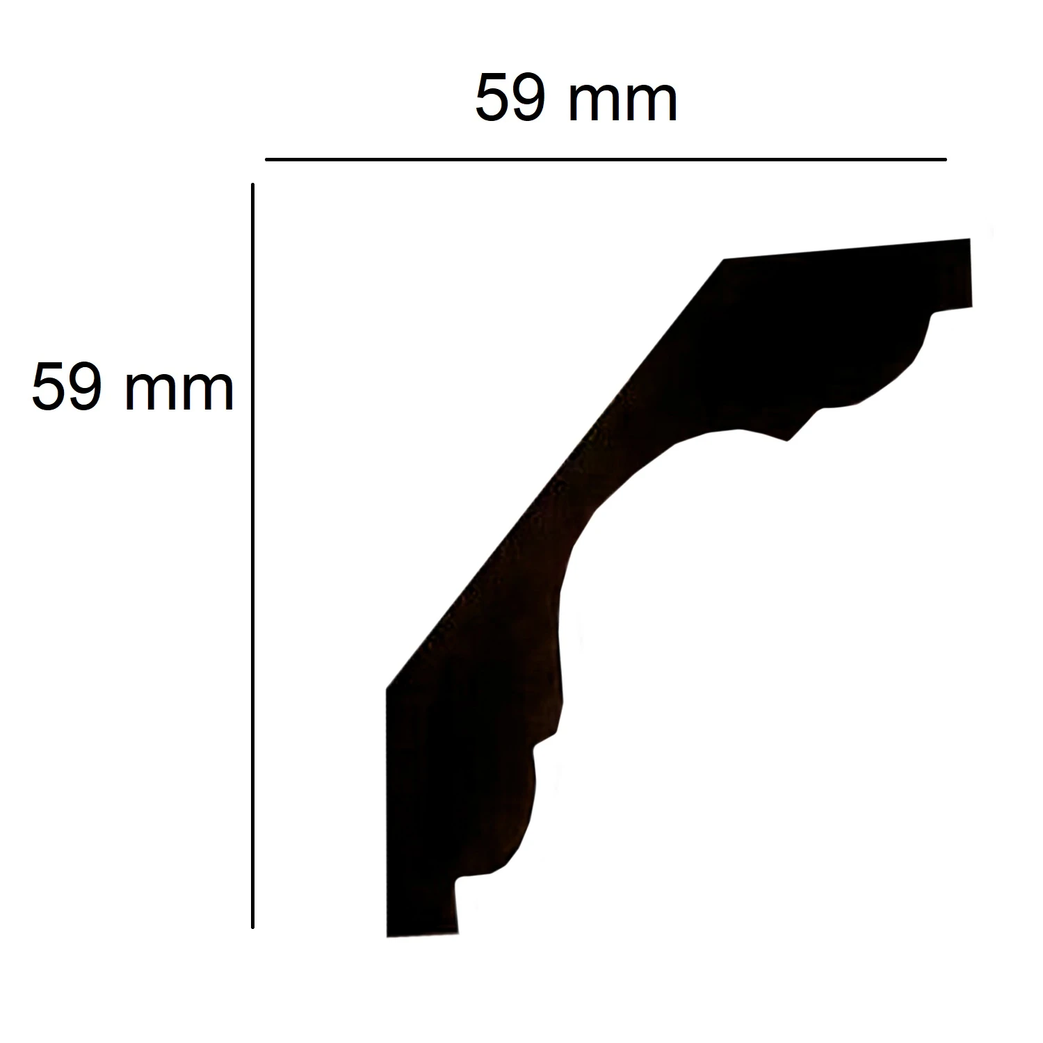 Elite Decor | Stuckleiste P908 | Polyurethan | 59 X 59 X 2000 Mm | Styropor Deckenleiste | Weiß 1 Elite Decor | Stuckleiste P908 | Polyurethan | 59 X 59 X 2000 Mm | Styropor Deckenleiste | Weiß