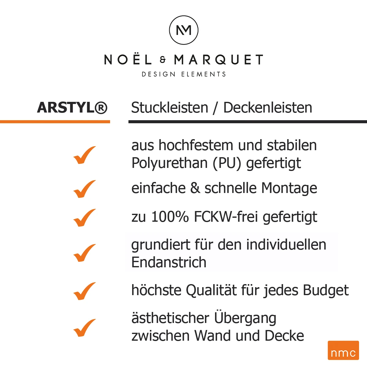 Moulure De Plafond Noble NMC ARSTYL AD24 150 X 150 Mm Polyuréthane Résistant à L'impact Blanc 5 Moulure De Plafond Noble NMC ARSTYL AD24 150 X 150 Mm Polyuréthane Résistant à L'impact Blanc – Image 5