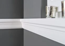 Cimaise Murale Nouvelle NMC WALLSTYL WL4 40 X 100 Mm Polystyrène Résistant à L'impact Blanc -Décoration Intérieur WALLSTYL WL4 7
