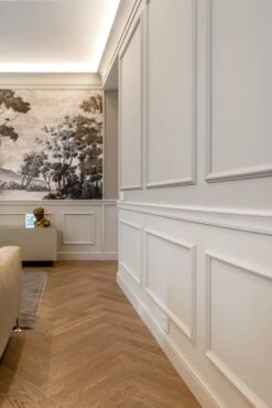 Moulure De Porte Magnifique NMC WALLSTYL WL6 22 X 75 Mm Polystyrène Résistant à L'impact Blanc -Décoration Intérieur WALLSTYL WL6 8