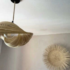 Abat Jour Coquillage Ajouré En Bambou De Bali - Modèle Exclusif -Décoration Intérieur abat jour coquillage ajoure en bambou de bali 3