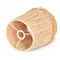 Abat-jour Pour Luminaire En Raphia Avec Franges - Hauteur 25 Cm 9 Abat-jour Pour Luminaire En Raphia Avec Franges - Hauteur 25 Cm -Décoration Intérieur abat jour luminaire raphia avec franges 4