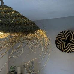 Abat-jour Pour Suspension Parasol M En Fibre Alfa Naturelle Tressée 7 Abat-jour Pour Suspension Parasol M En Fibre Alfa Naturelle Tressée -Décoration Intérieur abat jour tresse suspendu parasol 50 cm alfa naturel 3