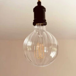 Ampoule LED E27 Striée D12.5cm Pour Luminaire