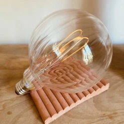 Ampoule LED E27 Striée D12.5cm Pour Luminaire -Décoration Intérieur ampoule led e27 striee d125cm pour luminaire 3