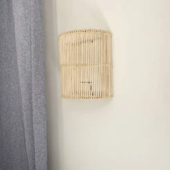 Applique En Rotin Clair - Modèle Bâton 2 Tailles