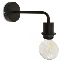 Applique En Métal Noir Coudée - Opjet Paris