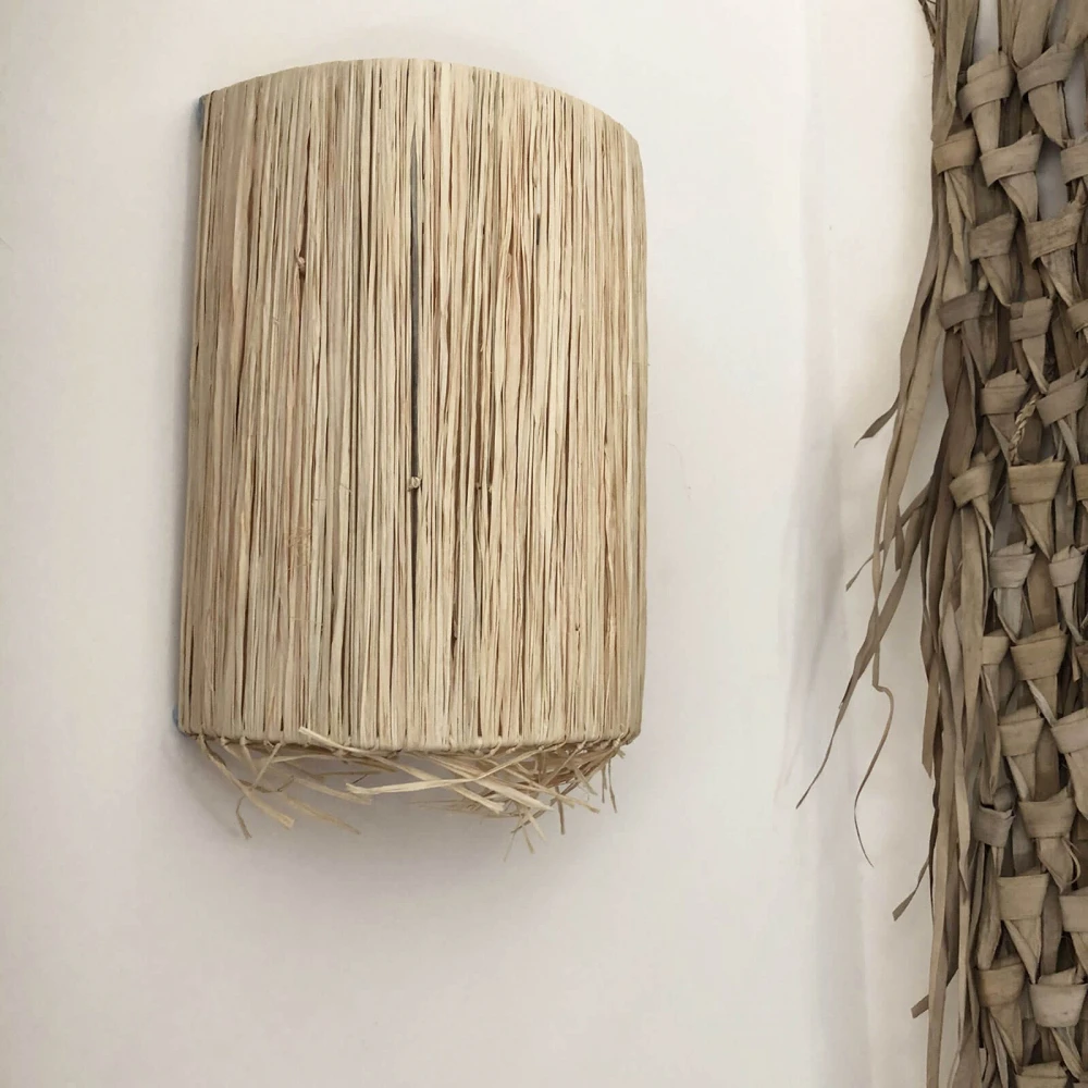 Applique Luminaire En Raphia Naturel Du Maroc 2 Tailles Dispo 1 Applique Luminaire En Raphia Naturel Du Maroc 2 Tailles Dispo