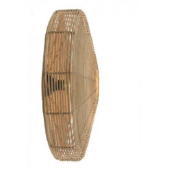 Applique Murale En Rotin Naturel Ronde D48cm - électrifiée -Décoration Intérieur applique murale en rotin naturel ronde d48cm electrifiee 3