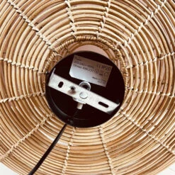 Applique Murale En Rotin Naturel Ronde D48cm - électrifiée -Décoration Intérieur applique murale en rotin naturel ronde d48cm electrifiee 4