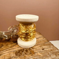 Bobine Guirlande Dorée 60 LED Blanches 6m - Opjet Paris