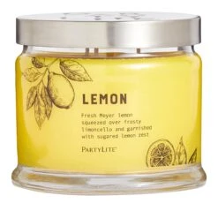 Pot à Bougie 3 Mèches Lemon