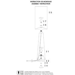 Lampadaire Saturne En Lin - Opjet Paris -Décoration Intérieur lampadaire saturne en lin opjet paris 4
