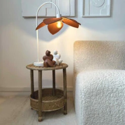 Décoration Intérieur -Décoration Intérieur lampe a poser fleur rouille h58cm 1