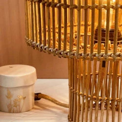 Décoration Intérieur -Décoration Intérieur lampe a poser naturelle rotin 1