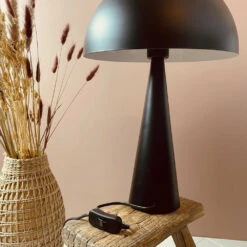 Décoration Intérieur -Décoration Intérieur lampe dome paul metal noir mat h50cm 1