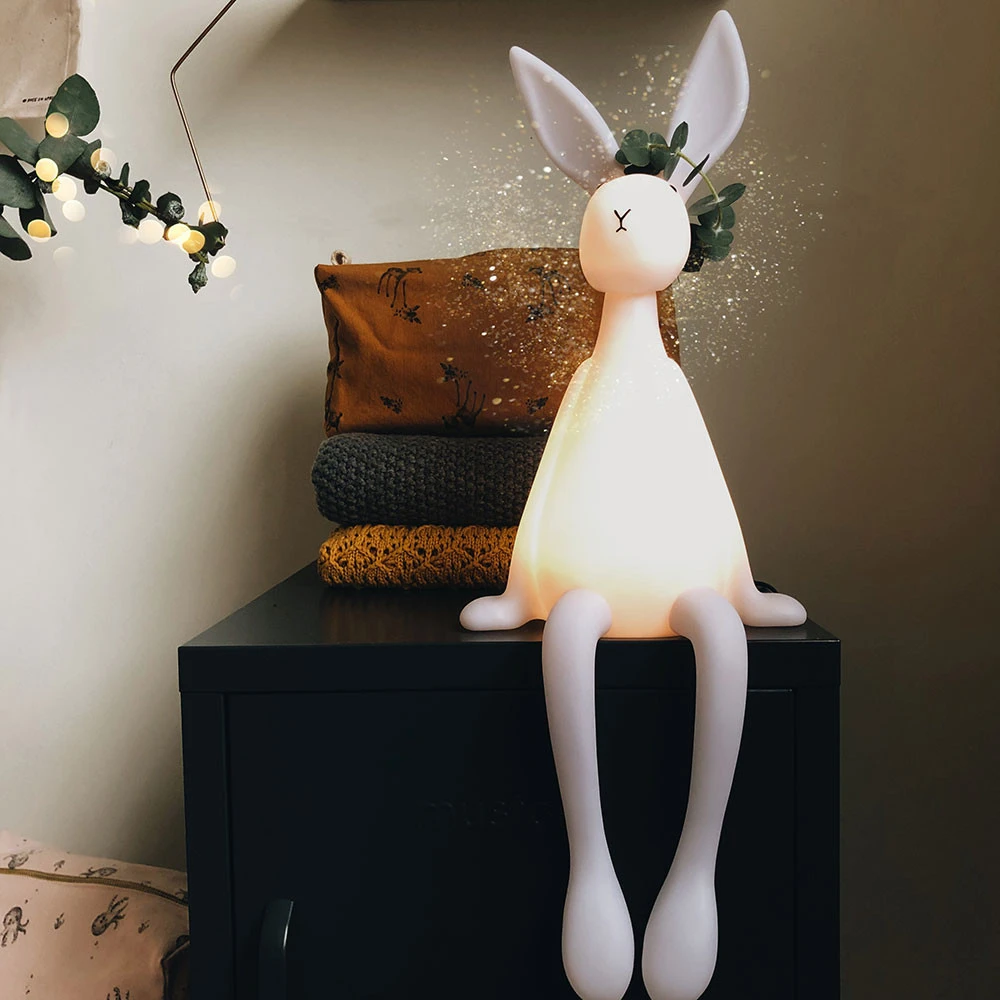 Lampe Veilleuse Lapin Joseph Blanc 2 Lampe Veilleuse Lapin Joseph Blanc – Image 2