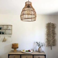 Abat Jour Pour Luminaire Naturel Sofia En Rotin Naturel Forme Nasse Marron 8 Abat Jour Pour Luminaire Naturel Sofia En Rotin Naturel Forme Nasse Marron -Décoration Intérieur luminaire naturel l sofia en rotin marron 2