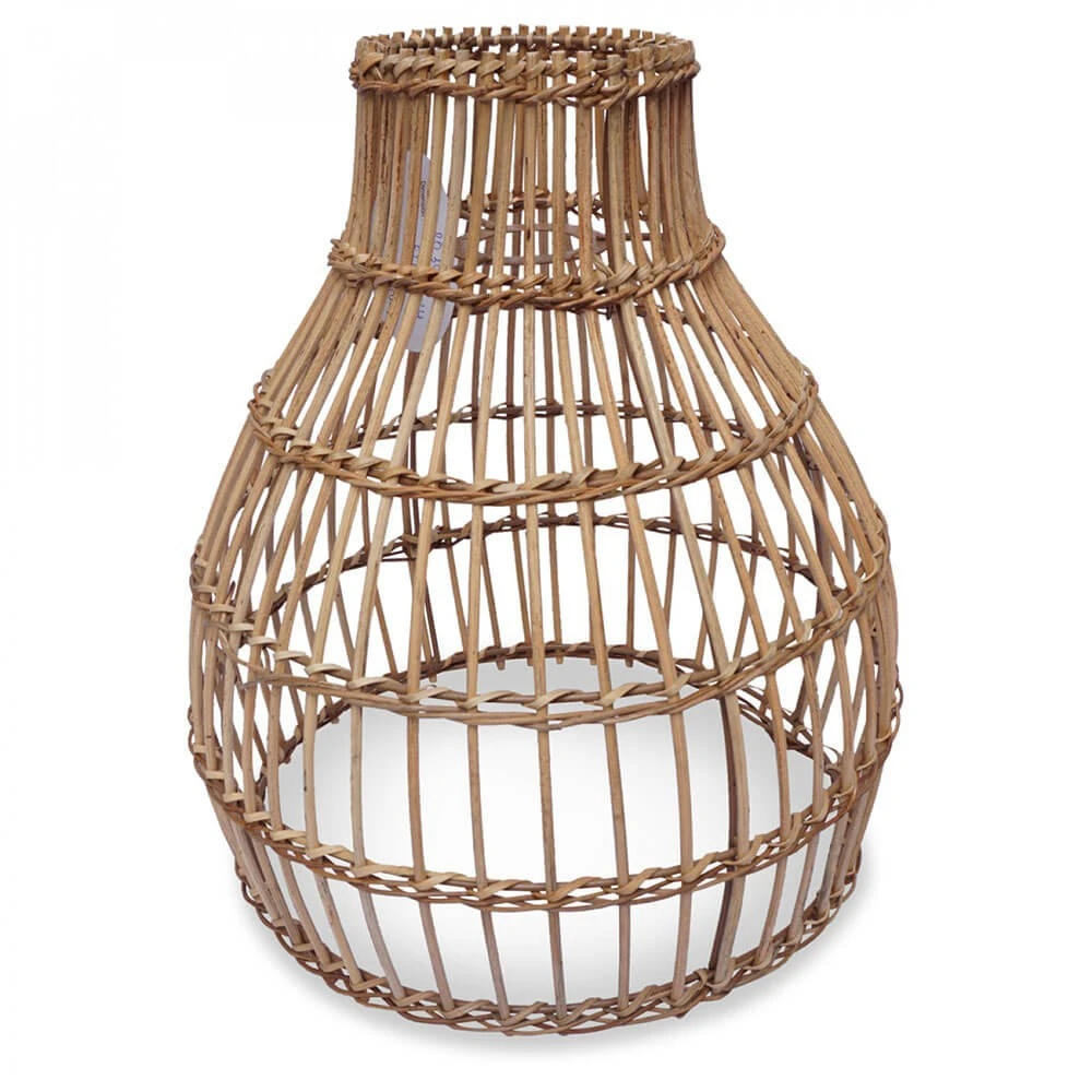 Abat Jour Pour Luminaire Naturel Sofia En Rotin Naturel Forme Nasse Marron 5 Abat Jour Pour Luminaire Naturel Sofia En Rotin Naturel Forme Nasse Marron – Image 5