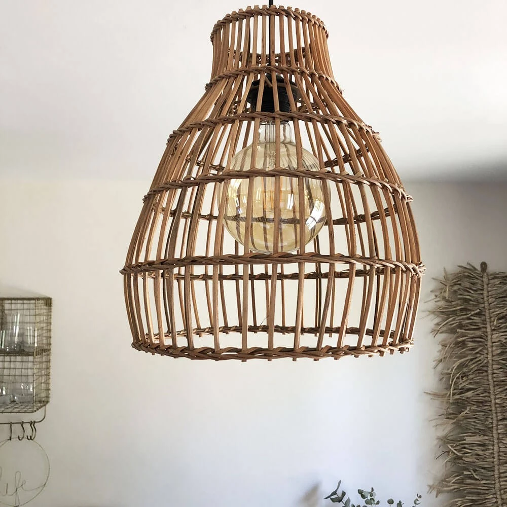 Abat Jour Pour Luminaire Naturel Sofia En Rotin Naturel Forme Nasse Marron 1 Abat Jour Pour Luminaire Naturel Sofia En Rotin Naturel Forme Nasse Marron