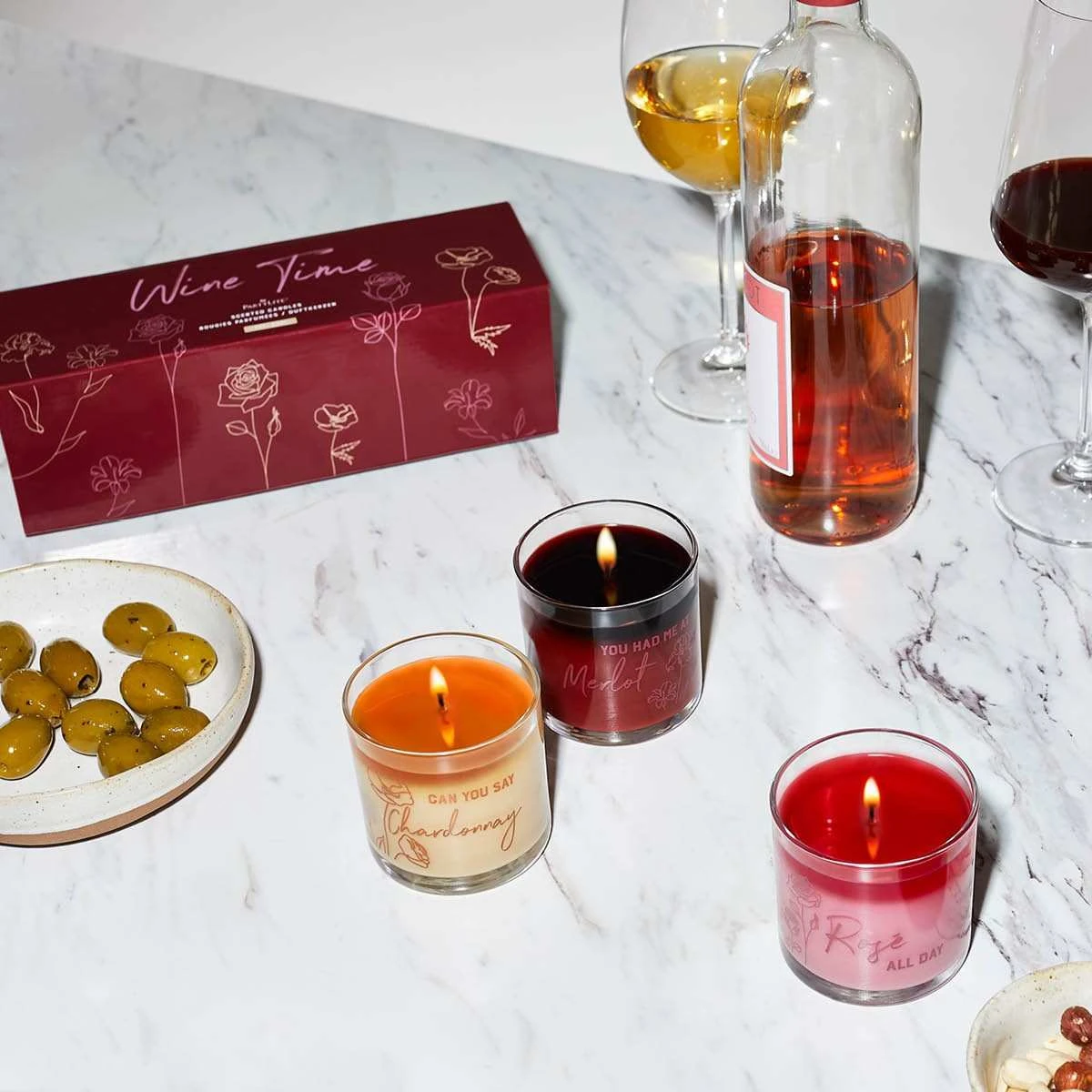 Trio De Mini-pots à Bougie Wine Time 2 Trio De Mini-pots à Bougie Wine Time – Image 2