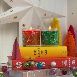 Duo De Mini-pots à Bougie Yuletide Celebrations -Décoration Intérieur pi7 image 3 fh23 social p86105 f