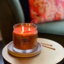 Pot à Bougie 3 Mèches Spiced Pumpkin -Décoration Intérieur sm22 g73f842q 3
