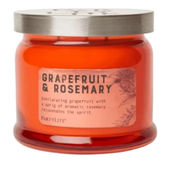 Pot à Bougie 3 Mèches Grapefruit & Rosemary