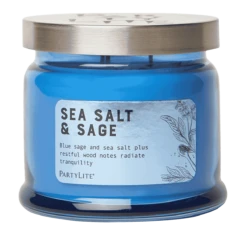 Pot à Bougie 3 Mèches Sea Salt & Sage