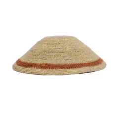 Abat Jour Pour Suspension En Herbier à Rayure TERRACOTTA - Opjet Paris