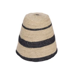 Abat Jour Pour Suspension En Herbier à Rayures Noires - Opjet Paris