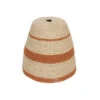 Abat Jour Pour Lustre En Herbier à Rayures Terracotta - Opjet Paris