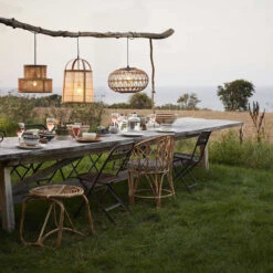 Suspension Arrondie En Rotin Tressé Madam Stoltz -Décoration Intérieur suspension arrondi en rotin tresse madam stoltz 3