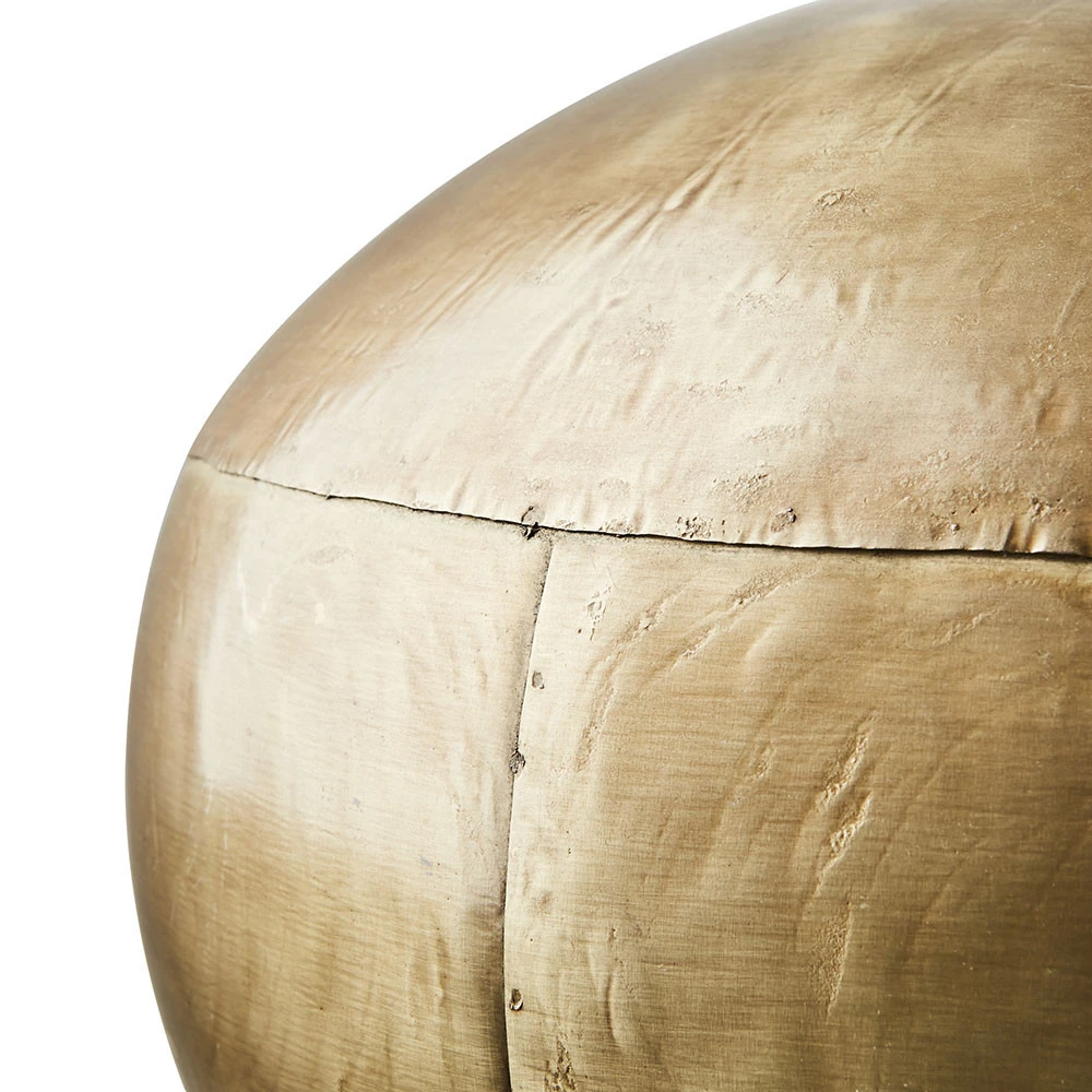 Suspension Arrondie En Métal Doré Forme Coupole Toute équipée 2 Suspension Arrondie En Métal Doré Forme Coupole Toute équipée – Image 2