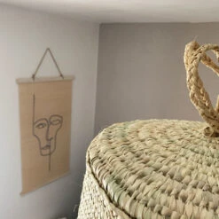 Abat Jour Pour Luminaire Marocain Bohème En Paille De Palmier -Décoration Intérieur suspension boheme en paille de palmier 3