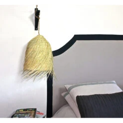 Suspension Bohème Zora En Feuille De Palmier - Paille Tressée