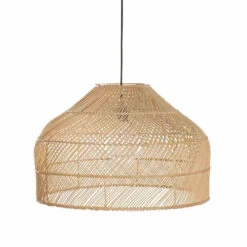 Abat Jour Pour Lustre En Rotin Naturel Agathe - 3 Tailles -Décoration Intérieur suspension en bois de rotin naturel agathe 3 tailles 2