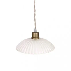Suspension Complète En Métal Festonné Blanche L 5 Suspension Complète En Métal Festonné Blanche L -Décoration Intérieur suspension en metal festonne blanche 2