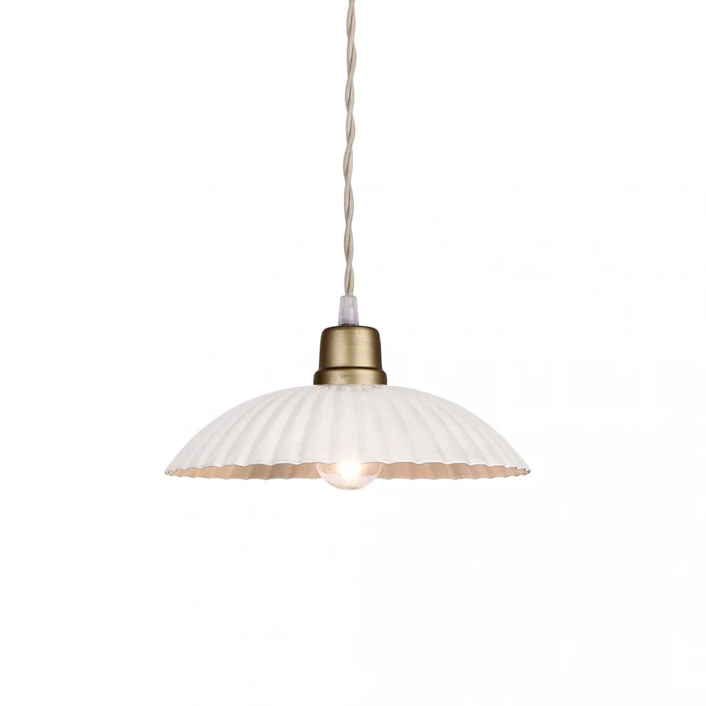 Suspension Complète En Métal Festonné Blanche L 1 Suspension Complète En Métal Festonné Blanche L