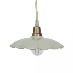 Suspension Complète En Métal Festonné Vert Menthe