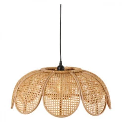 Suspension Fleur En Bambou Tamika D53cm Tout équipée