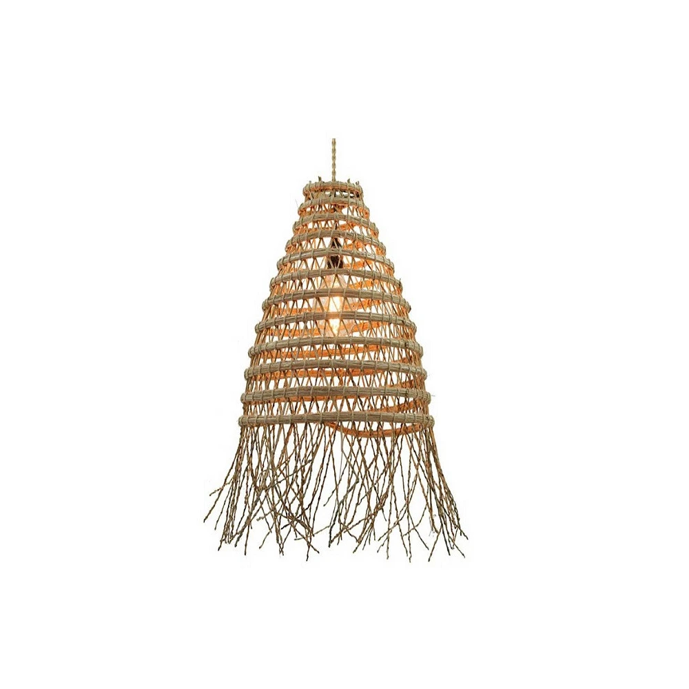 Abat Jour Pour Luminaire Forme Allongée En Branches De Palmier Dattier 5 Abat Jour Pour Luminaire Forme Allongée En Branches De Palmier Dattier – Image 5