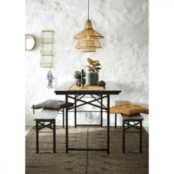 Suspension Forme évasée En Bambou - Madam Stoltz -Décoration Intérieur suspension forme evasee en bambou madam stoltz 3