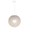 Suspension Globe écru Taille M 36cm - La Case De Cousin Paul