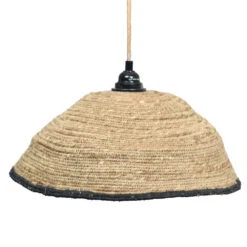 Abat Jour Pour Suspension Jonc De Mer - Opjet Paris -Décoration Intérieur suspension jonc de mer avec lisere noir opjet paris 2